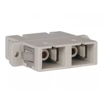 Tripp acoplador de fibra óptica dúplex MMF/SMF multimodo monomodo SC/SC - acoplador de red - SC multimodo (beige)