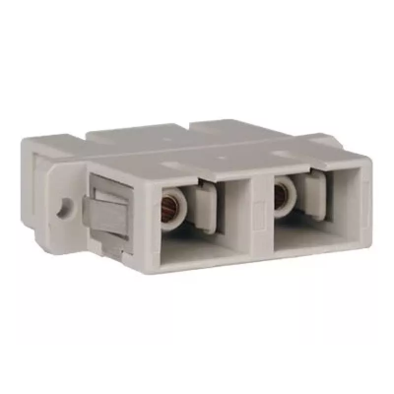Tripp acoplador de fibra óptica dúplex MMF/SMF multimodo monomodo SC/SC - acoplador de red - SC multimodo (beige)