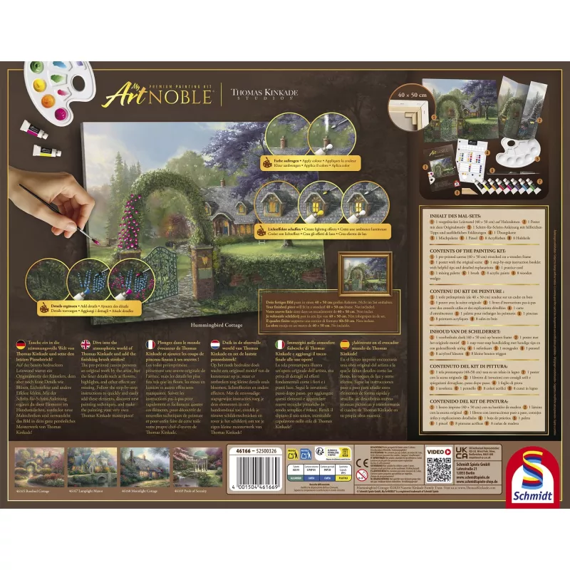 Schmidt My ArtNOBLE Thomas Kinkade - Hummingbird Cottage puzzle de 1000 piezas