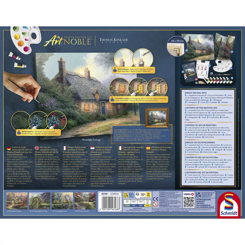 Schmidt My ArtNOBLE Thomas Kinkade - Moonlight Cottage puzzle de 1000 piezas