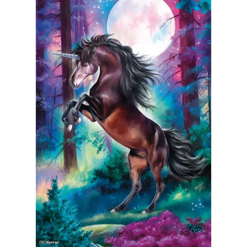 Schmidt Spiele Einhorn bei Vollmond puzzle 1000 piezas