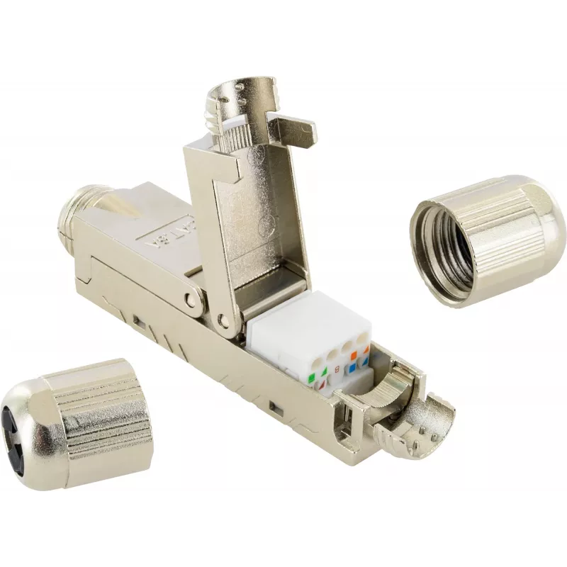 Schwaiger conector de cable de red Keystone CAT 6A blindado módulo RJ45 sin herramientas