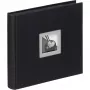 Walther Design FA-209-B álbum de fotos jumbo encuadernado negro 50 hojas 26x26 cm