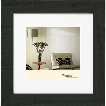 Walther Design Home Marco de fotos 30x30 cm, Madera negra HO330B