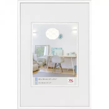 Walther Design New Lifestyle 20x30 marco de fotos plástico blanco 13x18 cm