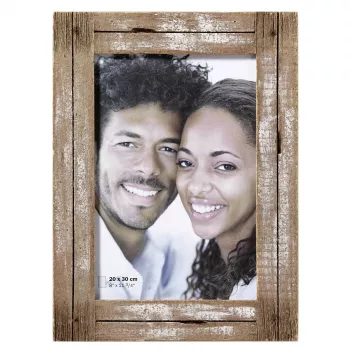 Walther Design YA030W Dupla marco de fotos individual 20x30 cm madera blanco