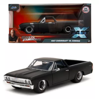Jada Fast & Furious 1967 Chevrolet El Camino 1:24 coche de metal fundido (plata)