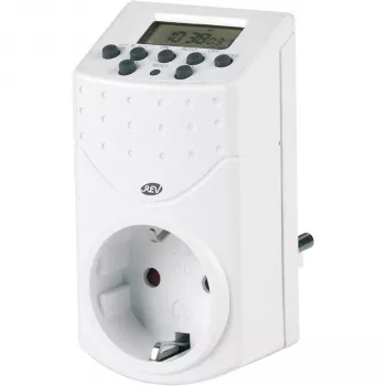 REV temporizador digital interruptor blanco (0025100109 WS)