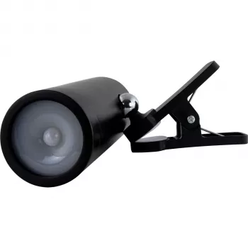 REV Ritter Lámpara de pinza LED con batería e interruptor, negro