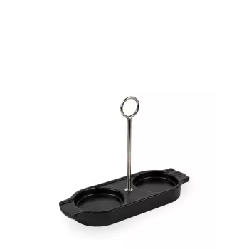 Peugeot Linea Ceramic Mill Drip Tray negro satinado 18 cm