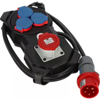Brennenstuhl Power Station CEE 400V/16A, 3x230V/16A, 2m de cable, IP44, 6 tomas
