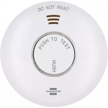 Brennenstuhl Connect WiFi RM A 3020 detector de humo inteligente con control por app, a pilas, 120 mm x 36 mm, blanco