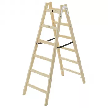 Hailo H40 StandardLine escalera de tijera de madera de doble cara 2x6