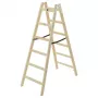 Hailo H40 StandardLine escalera de tijera de madera de doble cara 2x6
