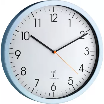 TFA 60.3517.55 Reloj de pared - cuarzo - azul - aluminio - cristal - 30 cm