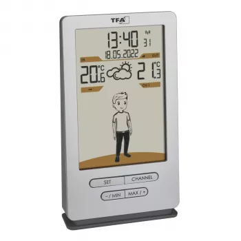 TFA WEATHER JACK 35.1166.54 Estación meteorológica radiocontrolada con previsión de 12-24 horas