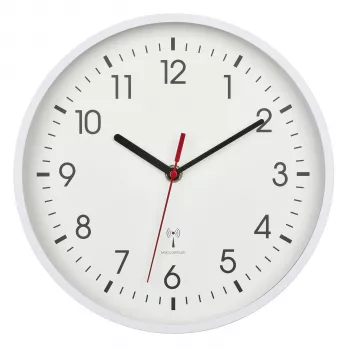 TFA Dostmann 60.3550.02 Reloj de pared radiocontrolado 24,5 cm x 4,2 cm blanco