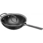 Wok ZWILLING Milano con tapa de cristal 30 cm, Negro