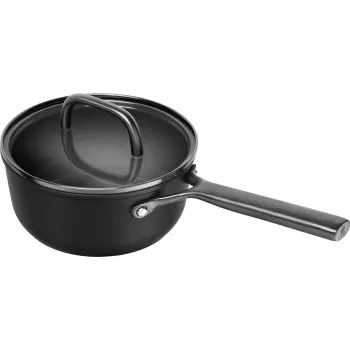 Cazo ZWILLING Milano con tapa de cristal 18 cm, Negro (1035051)