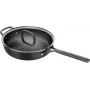 Sartén salteadora ZWILLING Milano con tapa de cristal 28 cm, Negro