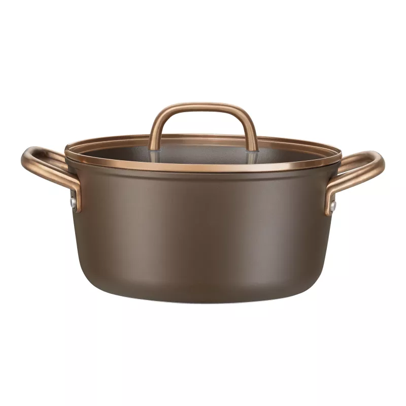 Olla sopera ZWILLING Milano con tapa de cristal 24 cm, Marrón