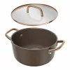 Olla sopera ZWILLING Milano con tapa de cristal 24 cm, Marrón