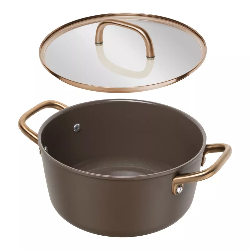 Olla sopera ZWILLING Milano con tapa de cristal 24 cm, Marrón