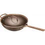 Wok ZWILLING Milano con tapa de cristal 30 cm, Marrón