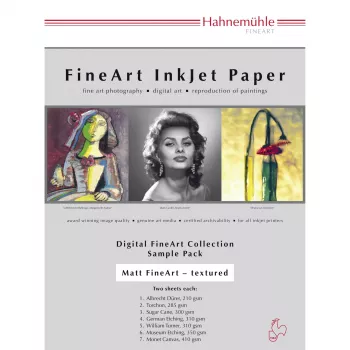 Hahnemühle Digital FineArt Trial Pack - Cotton, alfa-celulosa - Mate - A4 (210 x 297 mm)