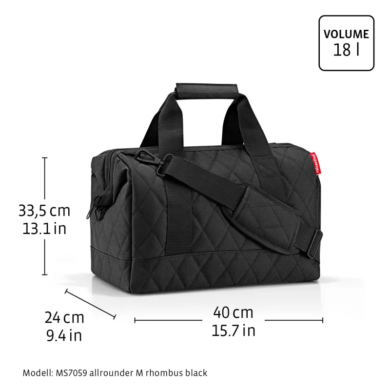 Reisenthel Bottlebag Black bolsa de poliéster para mujer