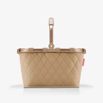 Cesta de la compra Reisenthel Carrybag Frame Rhombus ginger, estructura de aluminio, 22 l (BK6046)