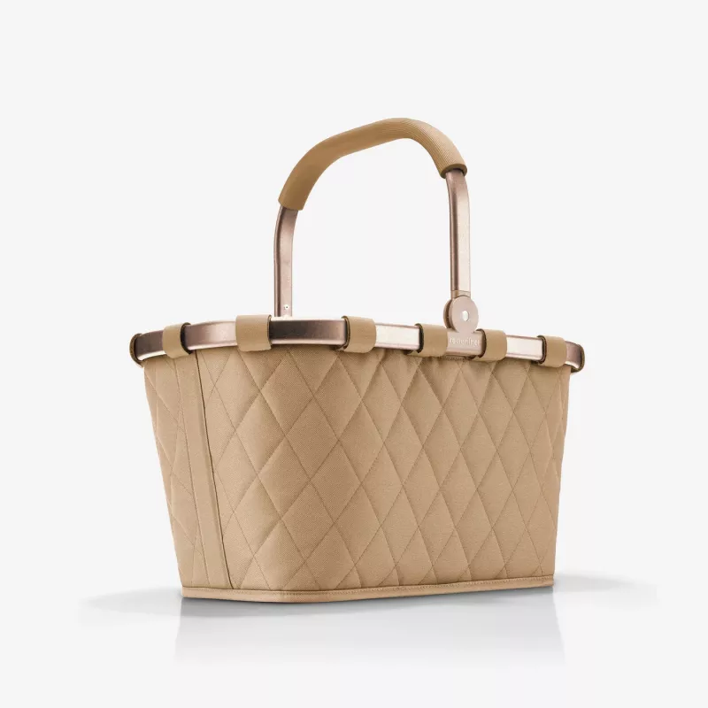 Cesta de la compra Reisenthel Carrybag Frame Rhombus ginger, estructura de aluminio, 22 l (BK6046)
