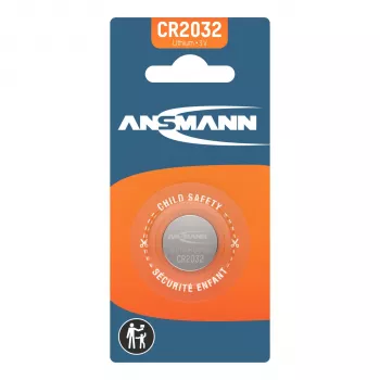 Ansmann 5020122 pila de botón de litio CR2032 (3V, 230mAh) - pack de 10 - plata
