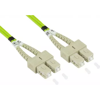 GoodConnections cable de conexión de fibra óptica LW-802SC5 2 m LSZH OM5 SC/SC dúplex verde