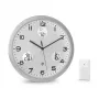 MEBUS 13150 Reloj de pared radiocontrolado 30 cm aluminio