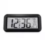 MEBUS 14116 Reloj de pared radiocontrolado con gran pantalla LCD, negro