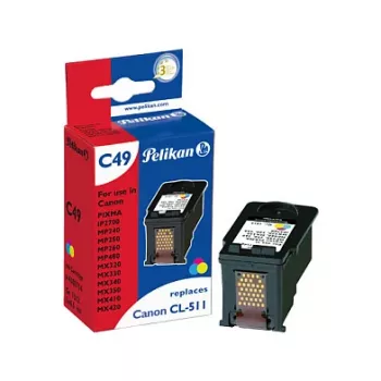 Pelikan Cartucho de tinta compatible para Canon CL-511XL tricolor (cian, magenta, amarillo) - alta capacidad