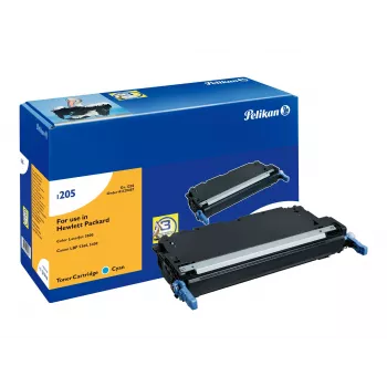 Tóner compatible Pelikan para HP Q7581A - cian, rendimiento estándar