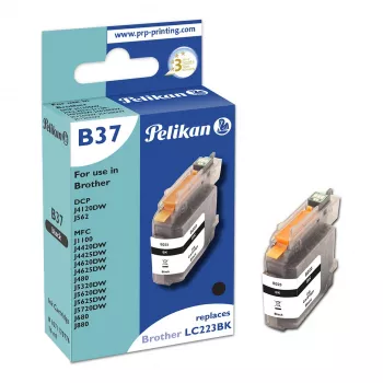 Pelikan B37 Cartucho de tinta compatible para Brother LC-223BK, Negro, 600 páginas