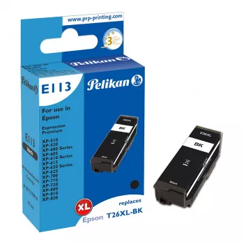 Pelikan E113 Cartucho de tinta compatible negro alto rendimiento (XL) para Epson Expression Premium serie XP