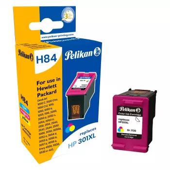 Pelikan Cartucho de tinta compatible para HP 301XL (CH564EE) - negro, alto rendimiento, reacondicionado