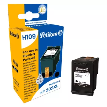 Pelikan Cartucho de tinta compatible para HP 302XL (F6U68AE) - negro