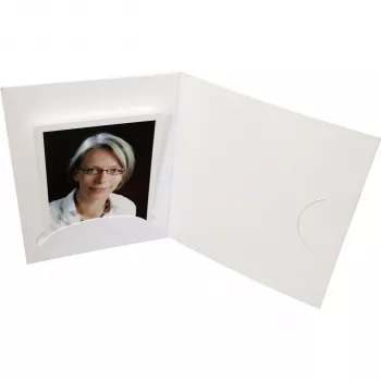 DAIBER 15011 Carpeta de presentación - cartón - blanco - horizontal - 1 bolsillo - 100 unidades