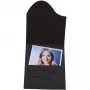 DAIBER 16020 Carpeta con solapa - cartón - negro - vertical - 1 bolsillo - 100 unidades