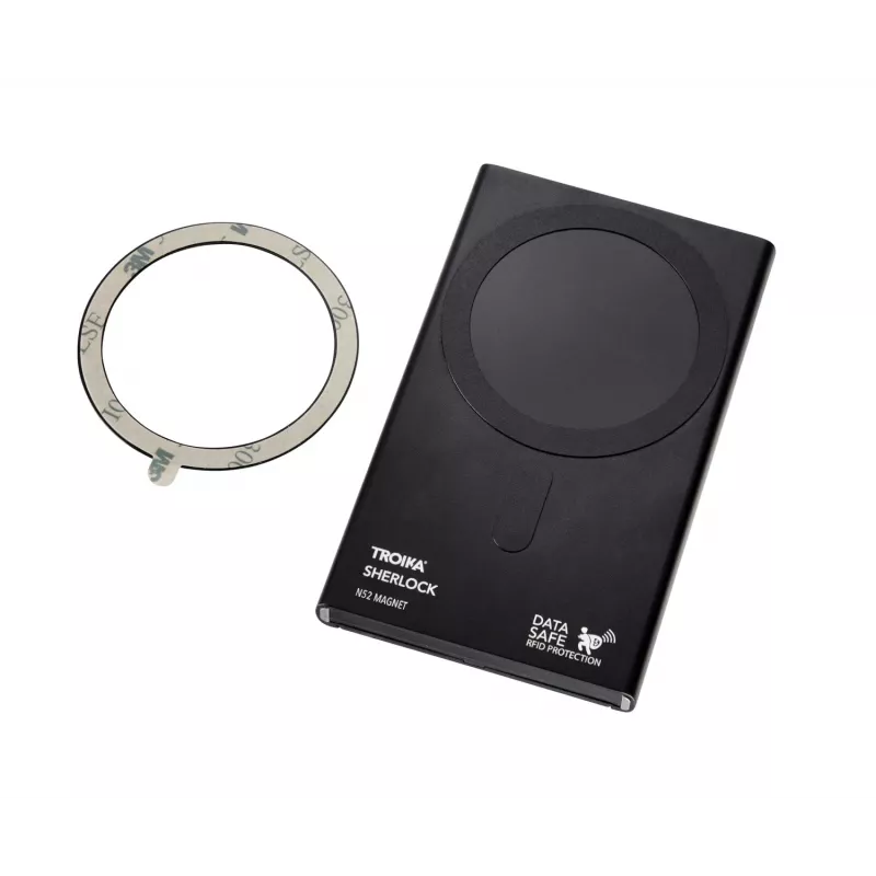 TROIKA SHERLOCK Funda para tarjetas de crédito negro (CCM45/BK)