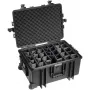 B&W Outdoor Case Type 6800 Maletín rígido con sistema de separadores, Negro