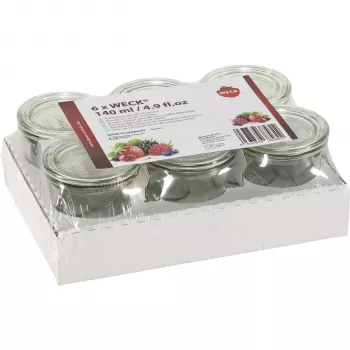 WECK Tarro mini 140ml bandeja de 6