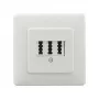 Rutenbeck toma de teléfono TAE 3x6 NFN empotrable blanco puro