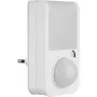 REV Lámpara de pared LED con enchufe y sensor de movimiento 2,5 W blanco