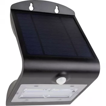 REV Lámpara solar LED Butterfly con sensor de movimiento 3,2W negro